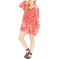 thumbnail image 1 of Vestido A-line Free People Lucky Loosey Rojo Mediano, 1 of 1