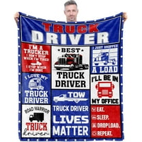 Truck Driver Gifts for Men, Truck Driver Appreciation Gifts, Cool Truckers Gifts for Men, Birthday Christmas Thanksgiving Gifts for Truck Driver Men Dad, Truck Driver Blanket 50X60 for Men