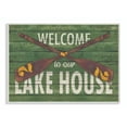 thumbnail image 1 of Stupell Industries Welcome Lake House Country Home Green Word Design Wall Plaque Art by Stephanie Workman Marrott, 1 of 3