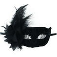 thumbnail image 2 of Honeeladyy Masquerade Mask for Women, Vintage Mardi Gras Masks with Elegant Feather, Half Mardi Gras Mask Fancy Carnival Masks for Dress Party, Prom, Wedding and Pageants, 2 of 3