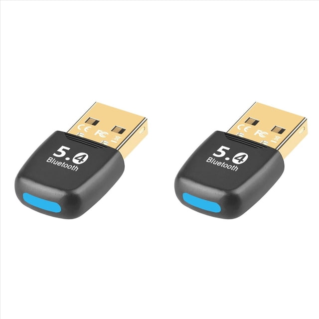 2X Adaptador Bluetooth 5.4 Adaptador USB Bluetooth para PC Dongle Ratón Inalámbrico Teclado Música Receptor de Audio Transmisor USB