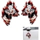 thumbnail image 1 of Juego de 2 pegatinas de cabeza de lobo 3D lobo PVC impermeable lobo coche pegatina, 1 of 5