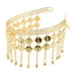 thumbnail image 5 of Diadema para mujer, accesorios para el cabello, cadena para cabeza, accesorios para el cabello con moneda Oro Hugo Diadema para danza del vientre, 5 of 10