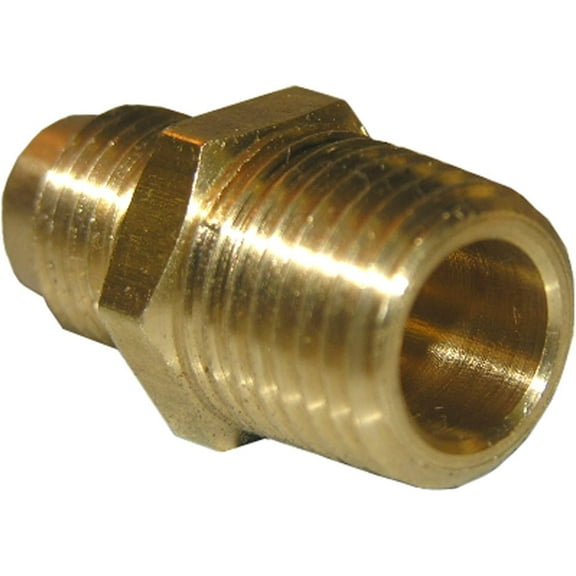 LASCO 17-4811 1/4-Inch Flare by 1/4-Inch Male Pipe Thread Brass Adapter