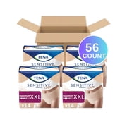 TENA Sensitive Care Maximum Incontinence Underwear, XXL, 56 count (Waist size 55in-66in)