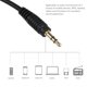 thumbnail image 4 of Cable adaptador de audio Mizh PIXNOR con entrada auxiliar de 3,5 mm para Clio Scenic (150 cm, negro), 4 of 5
