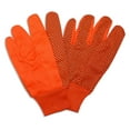 thumbnail image 2 of 12-Pack of Cordova 2710 Hi-Vis Orange Canvas Work Gloves, Black PVC Dots, Orange Knit Wrist, Large, 2 of 2