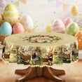 thumbnail image 4 of Sokhug Easter Tablecloth Bunny & Egg Print Waterproof 60x60in For Spring Dining Kitchen Party Decor A, 4 of 5