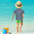 thumbnail image 4 of FORMRS Boys Rash Guard Short Sleeves Swim Shirt Quick Dry UPF 50+ Sun Protection, Sizes 3-12T, Pine Tree, 4 of 6