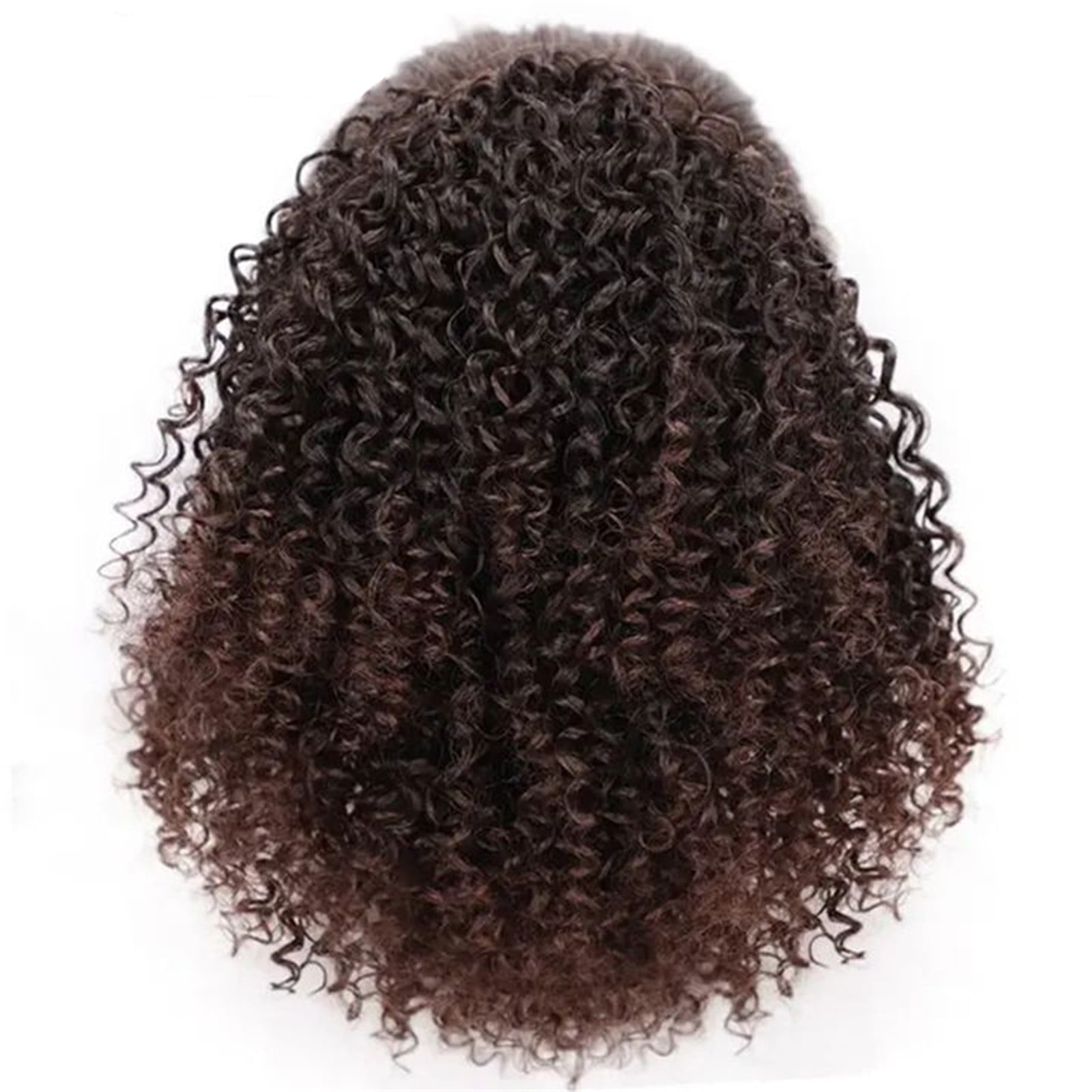 jsaierl African Wig Lady Hair Buds Small Curly Hair Curly Hair Bun  Caterpillar 