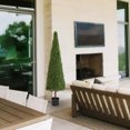 thumbnail image 6 of Noble House 6FT Artificial Conical Cedar Topiary Tree, Tall Faux Evergreen Shrub in Pot for Outdoor & Porch Décor, Green, 6 of 10