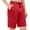 EE42_ Red, variant on ADSSDQ Women's Hiking Shorts Quick Dry Lightweight Athletic Running Golf Summer Casual Shorts with Pockets Dark Gray 2XL
