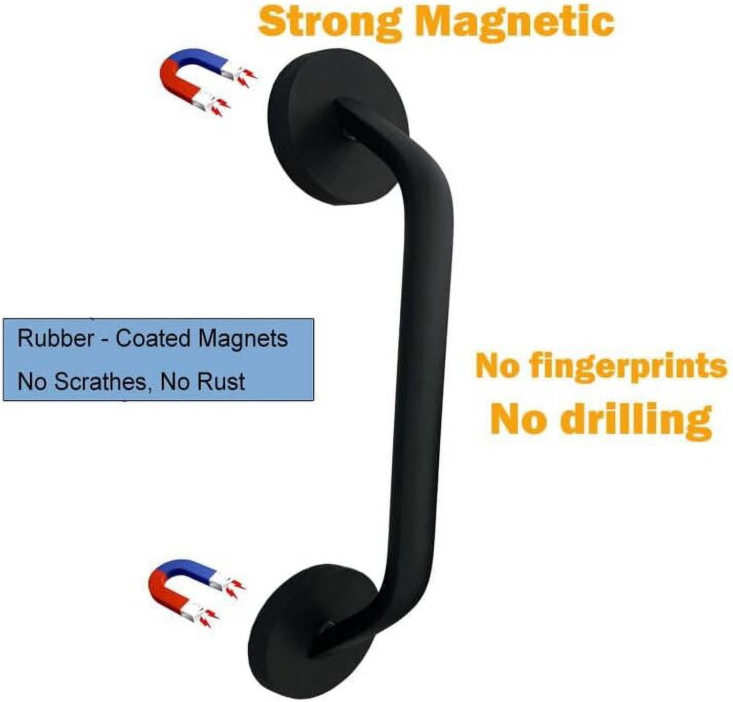 Magnetic Refrigerator Door Handle, Super Strong Magnets Handles Pulls, Keep Kitchen Appliance Clean, for Fridge Microwave Stove Dishwasher, Great Solution for Broken Handles.