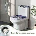 thumbnail image 4 of FORUDESIGNS Galaxy Butterfly Pattern Toilet Lid Cover Set of 2, Comfortable Bathroom Toilet Lid Cover Seat, Toilet Tank Lid Protector Fits Most Size Toilet Lids for Restroom, 4 of 8