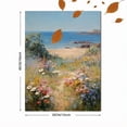 thumbnail image 3 of Qisvanset Seascape Wildflowers Path Canvas Wall Art 15.75x11.81 Inches, 3 of 8