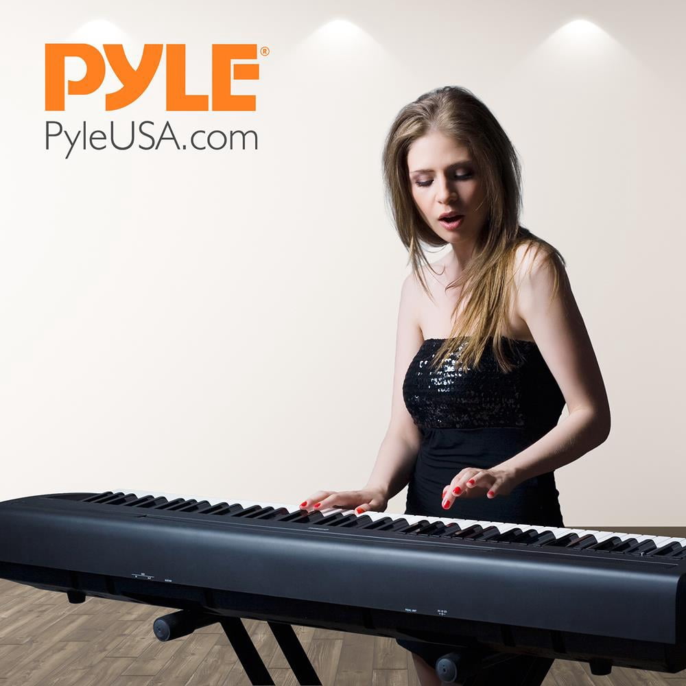 PyleUsa Electronic Stand-Digital Piano Keyboard Mount Holder, Height Adjustable (PKSTX5)