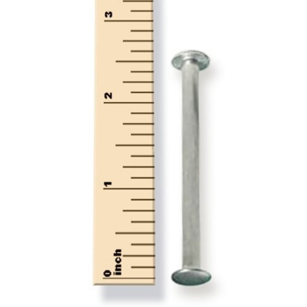 trubind 21/2inch aluminum chicago screws and screw posts, 100 sets