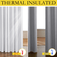 thumbnail image 5 of NICETOWN 100% White Blackout Curtains 90 Inch Long Linen Curtain for Living Room, 42"Wide, Thick Completely Blackout Curtains for Farmhouses, Insulated Thermal Window Curtains Drapes, 2 Panels, 5 of 7