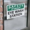 thumbnail image 4 of (2 Pack) Eye Wash Station OSHA Safety First Sign 7 Inch X 5 Inch Vinyl Label Decal Sticker Weather Resistant, UV Protected for Workplace, Business, and Construction Site, Made in the, 4 of 7