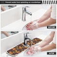 thumbnail image 5 of Autumn Cute Squirrel Sink Splash Guard for Faucet 2 Packs Faucet Absorbent Mats, Maple Leaf Fall Faucet Handle Drip Catcher Quickly Drying Mat for Kitchen Counter Bathroom RV, 23.6"x5.5", 5 of 7