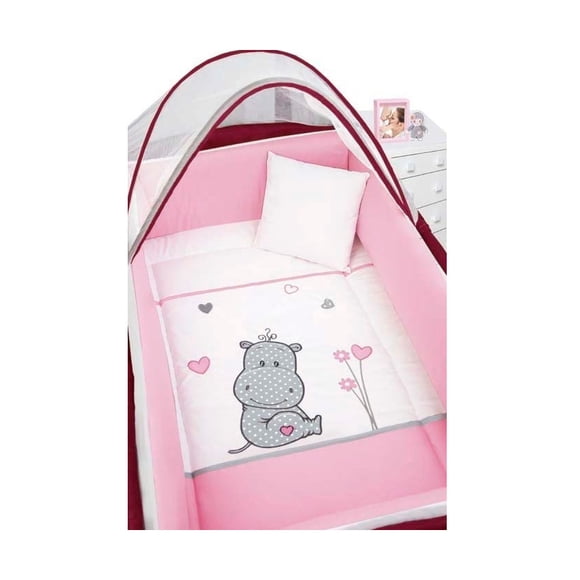 Set De Edredón Para Corral/Minicuna Baby Baby Hippo Flores