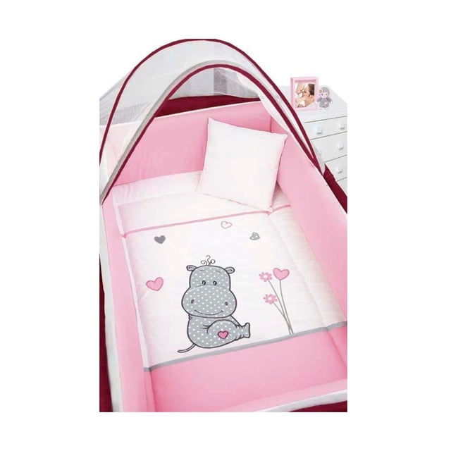 Set De Edredón Para Corral/Minicuna Baby Baby Hippo Flores