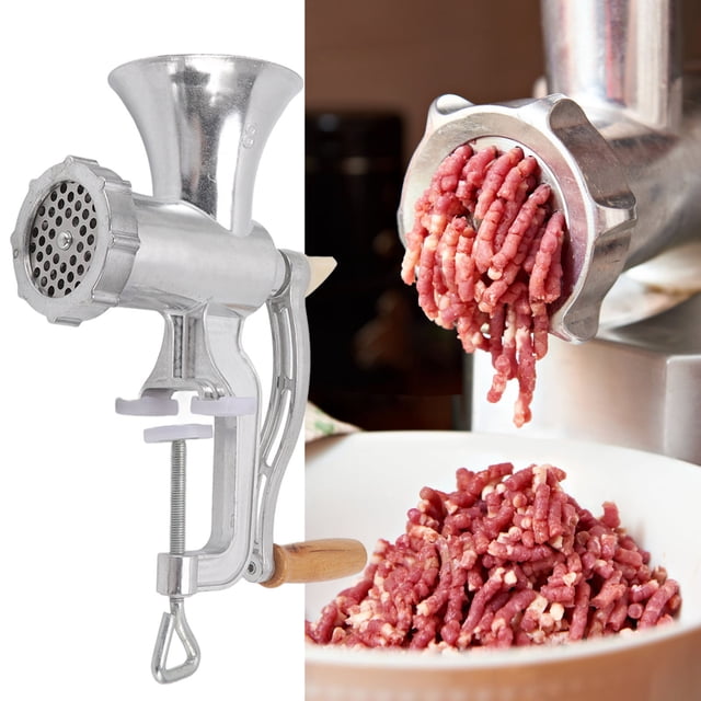 Kitchen Meat Grinder, Manual Incisive Cutting Saving Time Meat Mincer Long Handle for Pepper