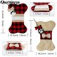 thumbnail image 3 of OurWarm Pet Christmas Stockings Buffalo Plaid Puppy Dog Stocking Cotton and Burlap Bone Christmas Gift Bags for Dog 42cm*26cm, 3 of 4