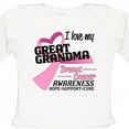 thumbnail image 4 of Inktastic I Love My Great Grandma- Breast Cancer Awareness- Hope, Support, Love Boys or Girls Long Sleeve Baby Bodysuit, 4 of 5