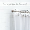 thumbnail image 3 of Bath Bliss 12-Count Zinc Alloy Shower Curtain Rings in Chrome, 3 of 6