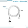 thumbnail image 4 of Tuyau de Vidange pour Machine à Laver Portable, Tuyau d'Eau de Décharge Universel avec Raccords Rapides, Kit d'Extension de Vidange de Remplacement, Compatible avec la Plupart des Laveuses Compactes, 4 of 5