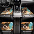 thumbnail image 7 of Wukai Funny Swimming Chihuahua Front Car Floor Mats Four-Piece Set Front & Rear Universal Car Floor Mats for SUVs, Trucks, Sedans, 7 of 7