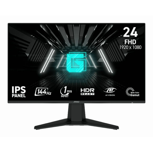 Monitor Gamer 23.8" MSI G242L E14 FHD 144Hz 1ms IPS Adaptive-Sync HDMI DP Negro Rendimiento Competitivo