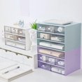 thumbnail image 4 of Desktop Drawer Storage Box Free Combination Stackable Multi-Layer Divider for Ca White, 4 of 4
