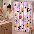 thumbnail image 4 of Leeye Halloween Shower Curtain Waterproof Quick Install Decorative Pumpkin Printed For Bathroom Bathtub, 4 of 4