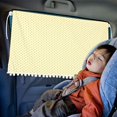 thumbnail image 7 of Qocolhg Car Windshield Sun Shade 100% Light Blocking Blackout Curtains for Baby Kids Car Window Shades Cloth Car Accessories for Car Camping, Travel, Napping, Sleeping, Breastfeeding, Cloth Changing, 7 of 7