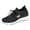 Black, variant on Women's Breathable Mesh Lace Up Walking Sneakers Lightweight Running Shoes