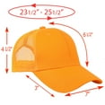 thumbnail image 6 of Falari Trucker Hat 2-Piece Set, 6 Panel, Cotton Mesh, Adjustable Size Baseball Cap - Gold & Gold, 6 of 7