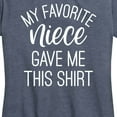 thumbnail image 3 of Instant Message - My Favorite Niece Gave Me This Shirt - Women's Short Sleeve Graphic T-Shirt, 3 of 6