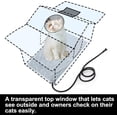 thumbnail image 6 of Heated Cat House for Outside - Weatherproof Large Outdoor Cat Shelter with Roof Window & Cozy Cushion - Ideal for Stray/Feral Cats, 6 of 8