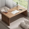 thumbnail image 1 of Coffee Table, Bay Window Table, Solid Wood Floor Table, Bedroom Floor Table, Tea Table, Simple Square Low Side Table, Assembly Bay Window Table(Brown,31.5 * 15.7 * 15.7in), 1 of 1