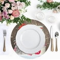 thumbnail image 4 of GZHJMY Christmas Gnome Placemats 4Pcs,Holidays PVC Weave Place Mats Table Mats Non-Slip Easy to Clean for Home Kitchen BBQ Party Table Decor,15.4", 4 of 6