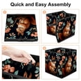 thumbnail image 4 of Squirrel Large Capacity Foldable Storage Baskets with Handle, 10.8"x10.5"x10.6", Toy Storage Cube Organizer Storage Containers, 4 of 6