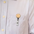 thumbnail image 5 of Sweet Orange Cats Yellow Stars Retractable Reel ID Badge Key Card Name Tag Holder with Clip, 5 of 7