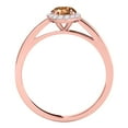 thumbnail image 3 of Aonejewelry 0.70 Ct. Ttw Morganite and Diamond Bridal Set In 10K Rose Gold, 3 of 4