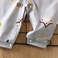 thumbnail image 4 of 2-3 Years Infant Jumpsuit Boy Baby Coat Long Sleeved Shirt For Outdoor Use Baby Jacket Clothing Suit Newborn Fall Winter Gift Clothes,Grey Jumpsuit Sleep & Play Bodysuit, 4 of 5
