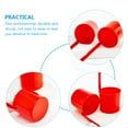 thumbnail image 3 of ifundom Red Plastic Ladle for Soup, Stew, and Serving, Lightweight Kitchen Utensil for Easy Pouring and Cooking, 3 of 7