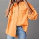 thumbnail image 4 of Chaqueta vaquera de manga larga sin capucha, chaqueta vaquera de mujer, chaqueta vaquera lavada deshilachada con botones y bolsillos, abrigo para mujer, 4 of 5