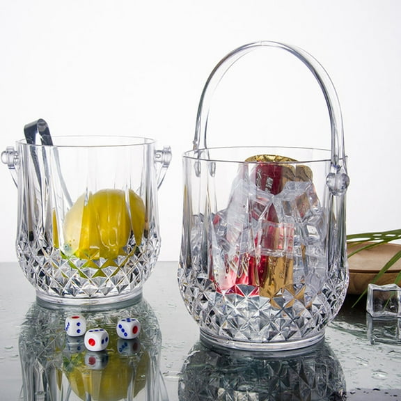 IBASETOY 1 Set Clear Ice Bucket for Party Ice Drinks Adults Banquet