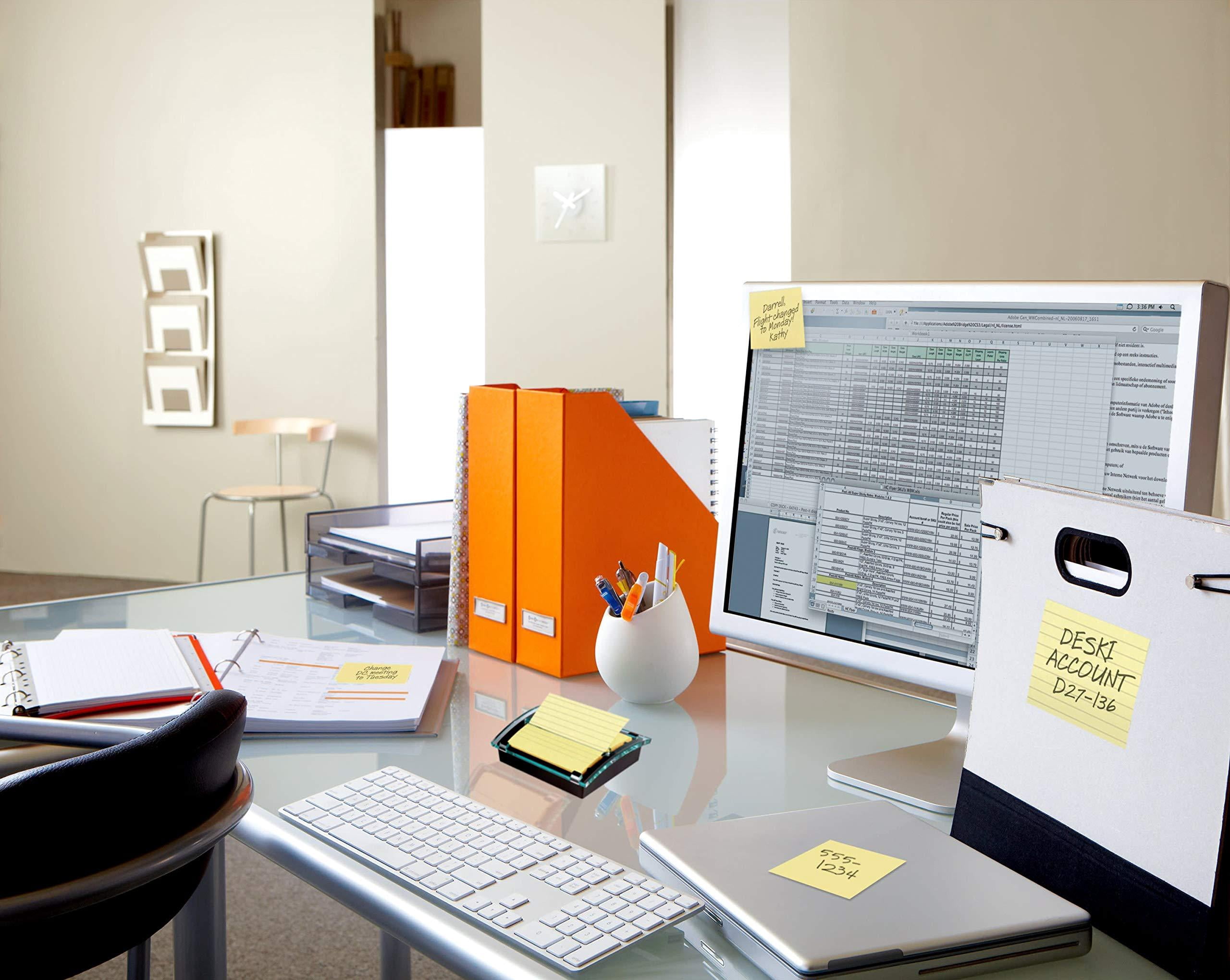 Post-it Pop-up Notes Dispenser, 3x3 in, Black Base Clear Top (DS330-BK) 3" x 3"